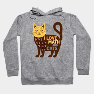 I love math and cats (3) Hoodie